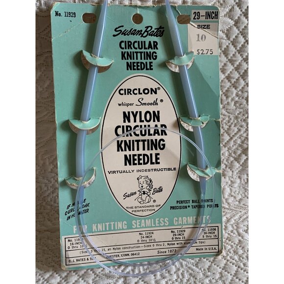 Susan Bates Circluar Knitting Needle 29 inch size 10 - New - Picture 8 of 11